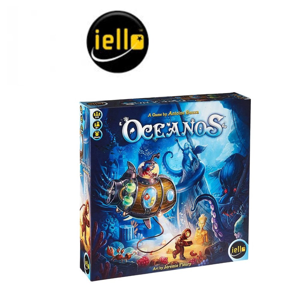 IELLO GAMES OCEANOS BOARDGAME Antoine Bauza Ages 8+ Treasure Ocean Family Gift